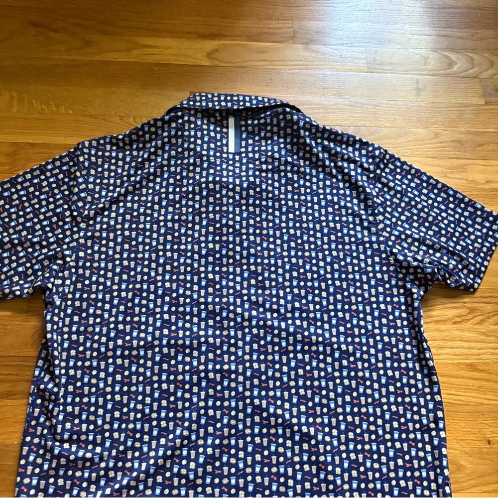 Rhoback Breakfast Performance Polo Shirt Men’s Large Navy Blue - Picture 4 of 7